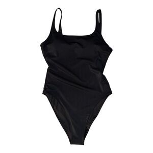 Vuori Encinitas One Piece Swimsuit Black Size L Retro Square Neck
